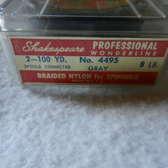 Vintage Shakespeare Flyfishing Line 8lb Test Braided Nylon Spinning Wonderline - Picture 4 of 4
